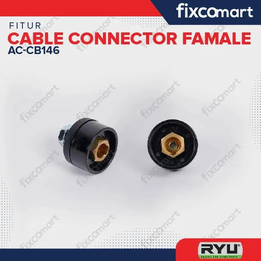 RYU Cable Connector Female / Male / Konektor Kabel Las 200 A - FEMALE FIXCOMART