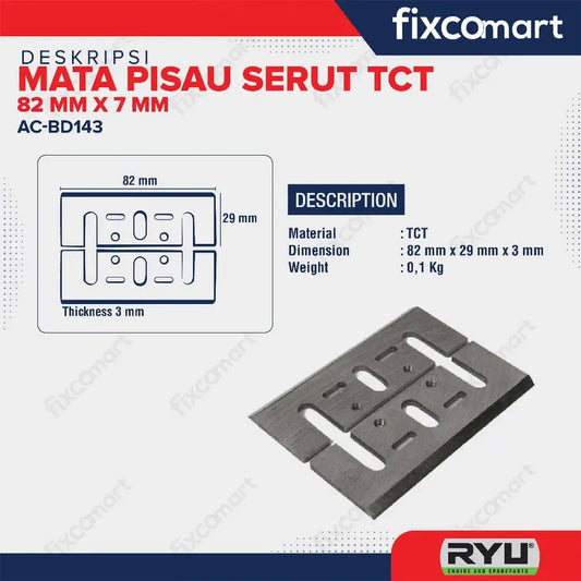 PLANNER BLADE SKH 82 mm x 10 mm - PB-TCT 82x7 MM FIXCOMART