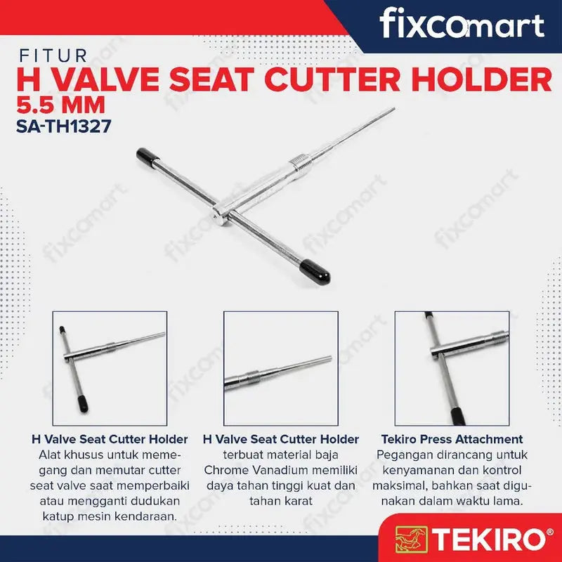 Tekiro H Valve Seat Cutter Holder / Kunci Sudut 5.5 mm FIXCOMART