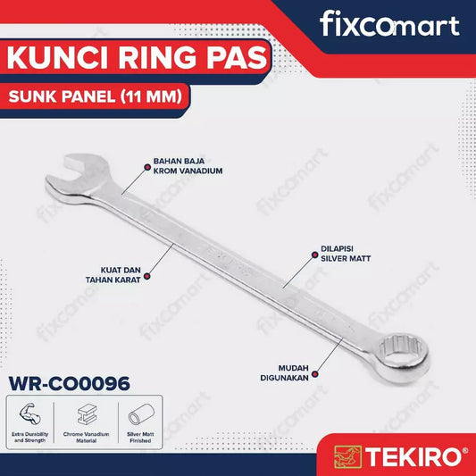 Tekiro Kunci Ring Pas Sunk Panel 11 mm - Combination Wrench