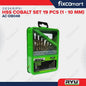 Ryu Hss Cobalt / Mata Bor Stainless Set 1-10 Mm 19 Pcs FIXCOMART