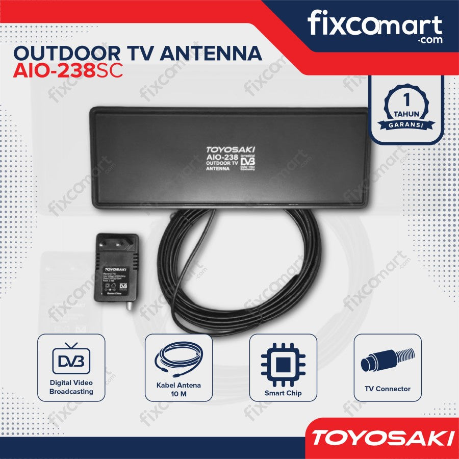 ANTENA TV Digital Outdoor Toyosaki AIO-238 USB / AIO 238 SC DVB T2