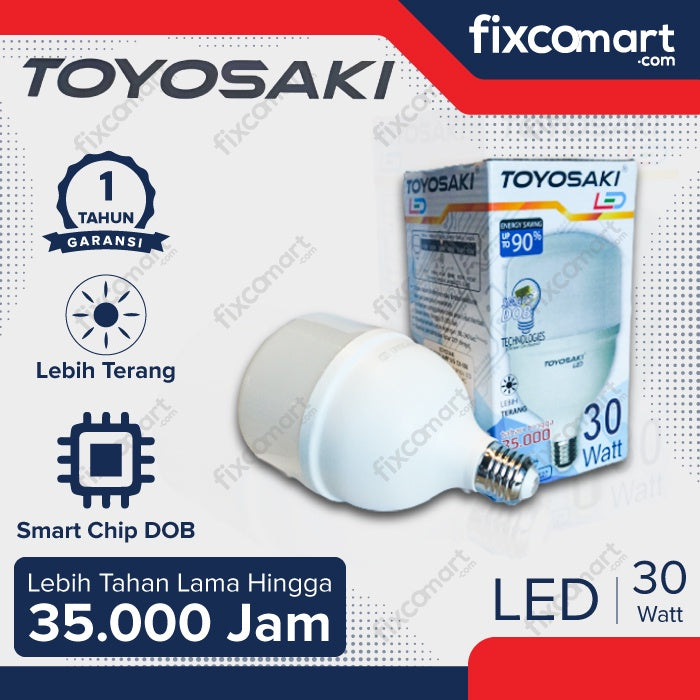 Lampu LED BESAR TOYOSAKI Cahaya Putih 15W 20W 30W 50W