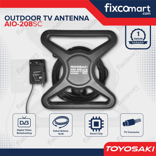 ANTENA TV Digital Outdoor Toyosaki AIO 208 SC USB DVB