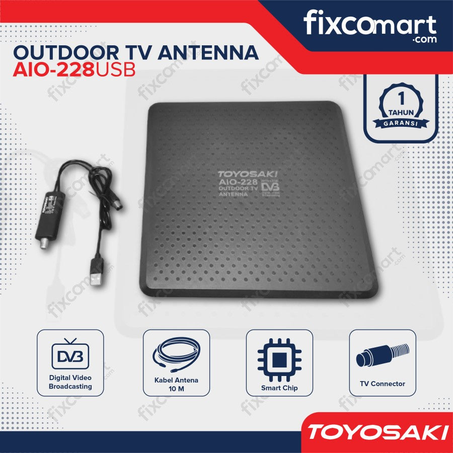 ANTENA TV Digital Outdoor Toyosaki AIO-228 USB / AIO 228 SC DVB