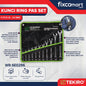 Tekiro Combination Wrench Set / Kunci Ring Pas Set 11 Pcs (8-24 Mm)