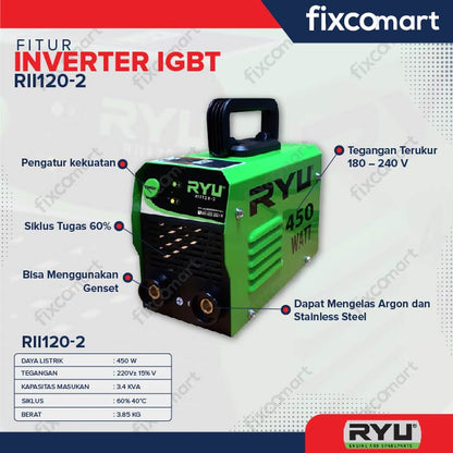RYU Inverter IGBT RII Mesin Las 450 - 900 - 1300 - 1800 Watt