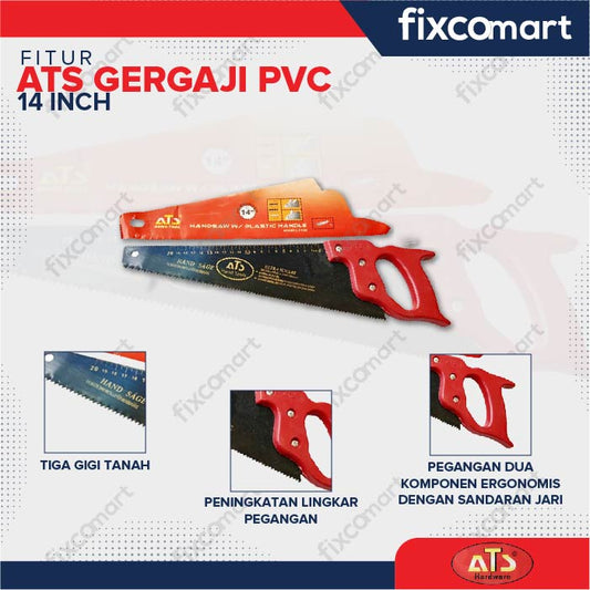 ATS Gergaji Kayu Gagang PVC 14 inch