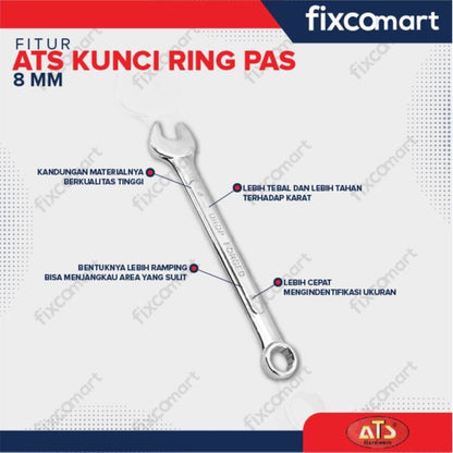 Kunci Ring Pas ATS 8 10 12 14 17 19 MM