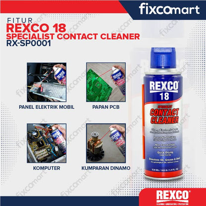 Rexco 18 Contact Cleaner / Cairan Pembersih Panel Elektrik  220 Ml