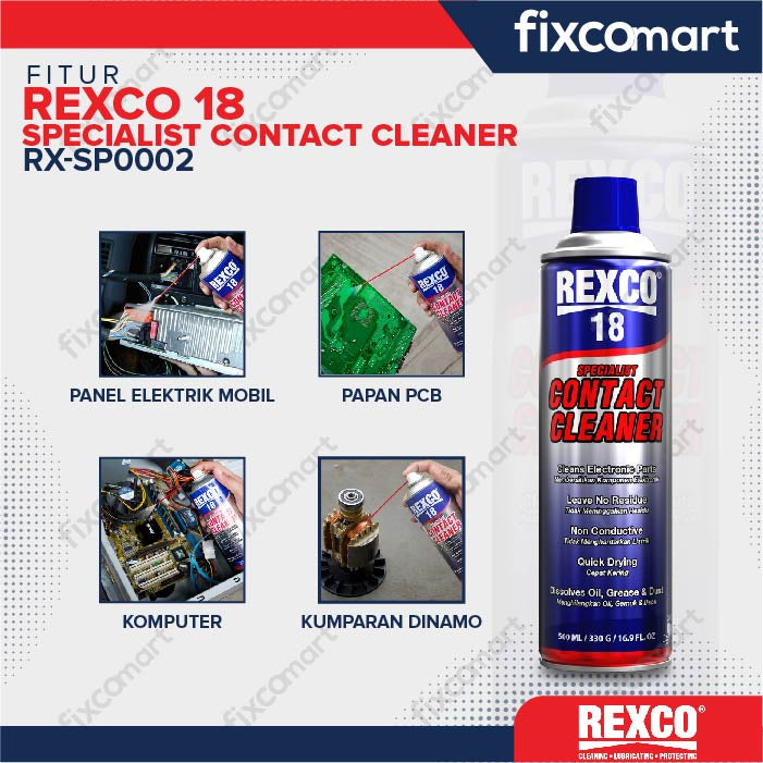 Rexco 18 Contact Cleaner / Cairan Pembersih Panel Elektrik  500 Ml