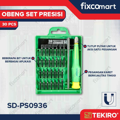 Tekiro Obeng Set Presisi 30 Pcs / Obeng Presisi