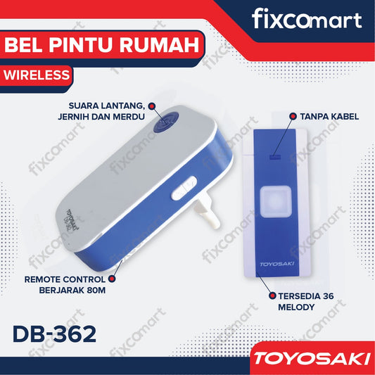 Bel Pintu Rumah WIRELESS Toyosaki DB-362