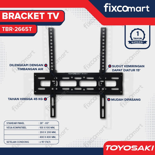 Bracket TV LCD LED 26" - 65" Toyosaki 2665T