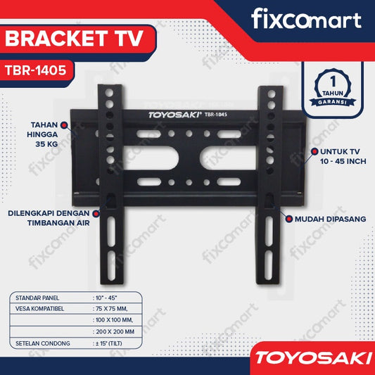 Bracket TV LCD LED 10" - 45" Toyosaki 1045