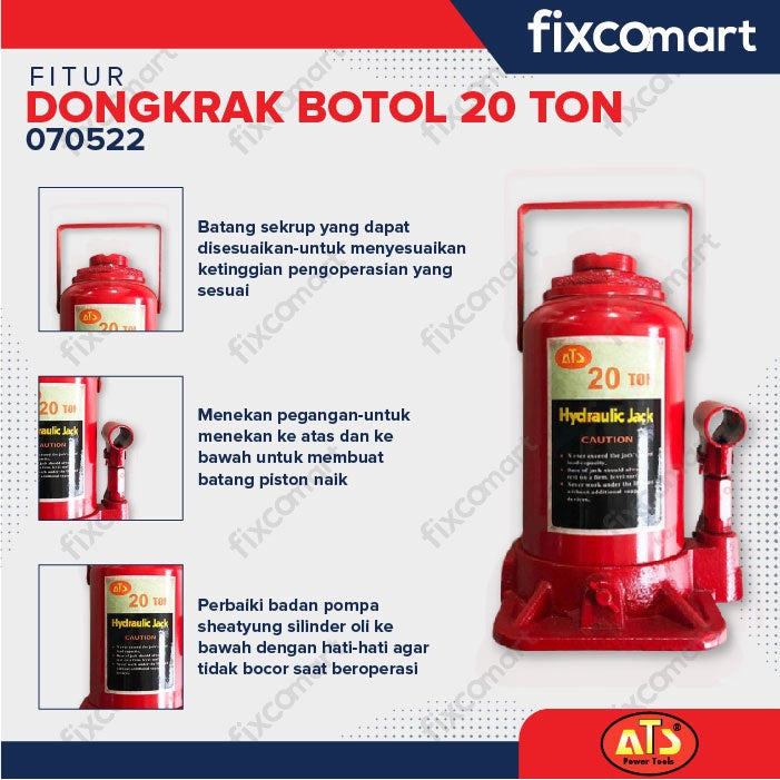 Dongkrak Botol ATS  20 TON