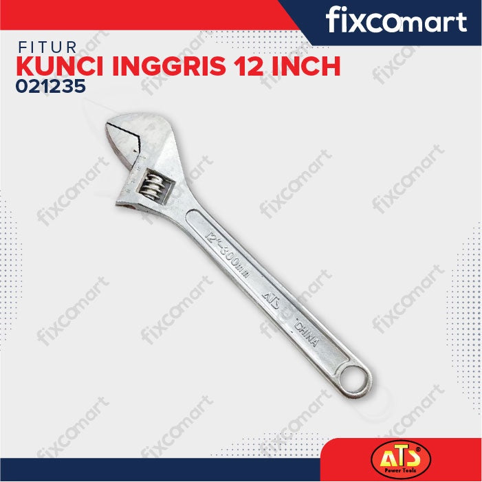 KUNCI INGGRIS "ATS" 12"  INCH