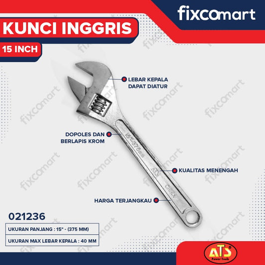 KUNCI INGGRIS "ATS" 15" INCH