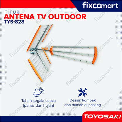 Antena TV Digital OUTDOOR Toyosaki TYS 828