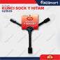 KUNCI SOCKET Y HITAM "ATS" 8X10X12MM