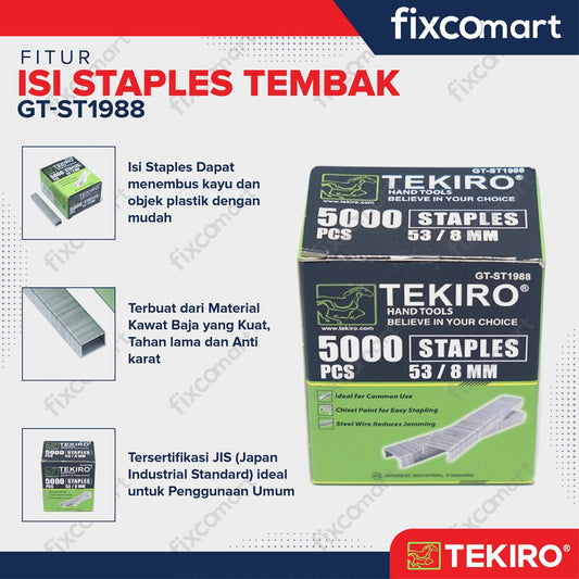 Tekiro Isi Staples Tembak 8 MM - 5000 Pcs