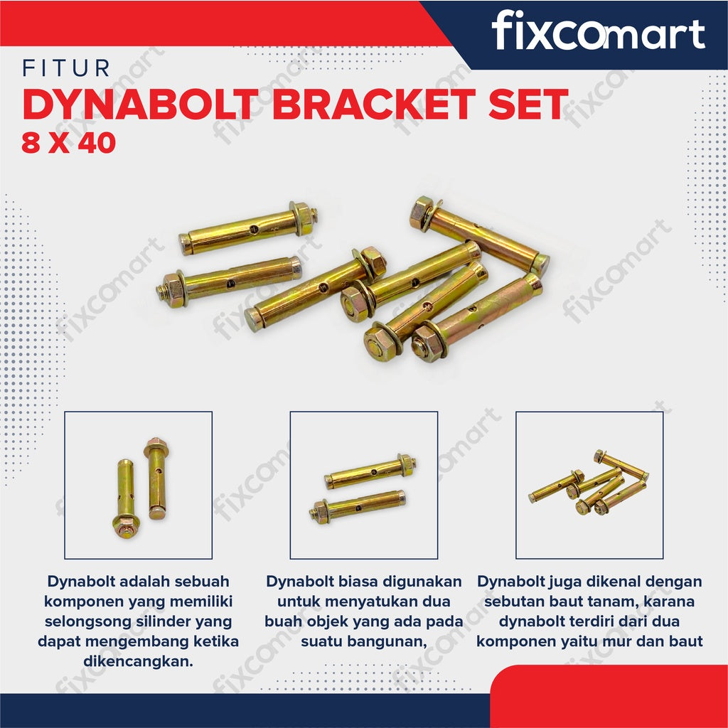 Dynabolt Paket 50 PCS 8 X 40 MM