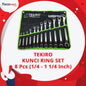 Tekiro Kunci Ring Set 8 Pcs 1-4 - 1 1-4 Inch - Tekiro Kunci Ring Inch Set
