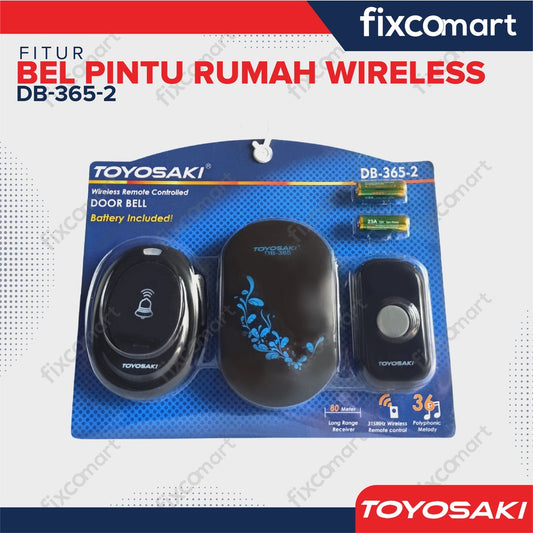 Bel pintu Double Wireless Toyosaki Door Bell DB 365-2