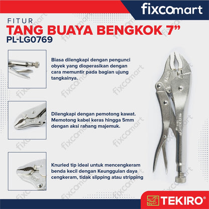 Tekiro Tang Buaya Bengkok 7 Inch