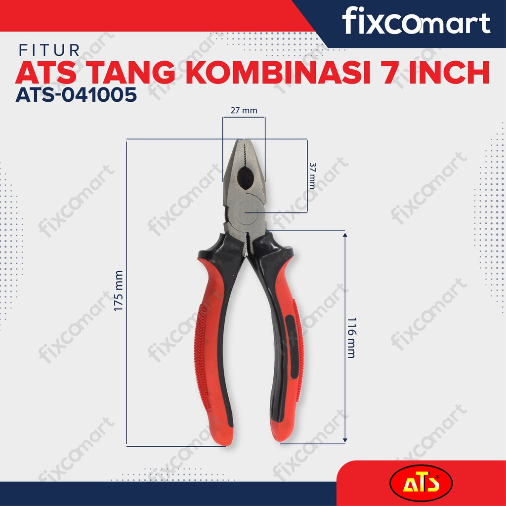 Tang Kombinasi 7 inch ATS - Combination Pliers 7 inch