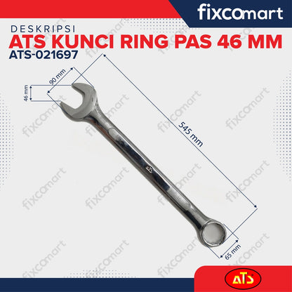 Kunci Ring Pas 46 MM ATS - Combination wrench 46 MM