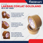 Lakban Bening Coklat GOLDLAND 45 MM x 90 Yard