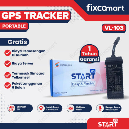 GPS Tracker  Alat Pelacak Kendaraan Motor Mobil - Start GPS VL103M  Alat Keamanan Kendaraan Mobil Motor Bus Truk Alat Berat Kontainer