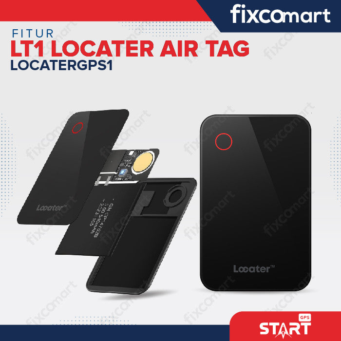 GPS Tracker Smart Tag Alat Pelacak Mini Ultra Slim Portable - StartGPS Locater GPS1 Alat Keamanan Kendaraan Mobil Motor Tas Koper Dompet