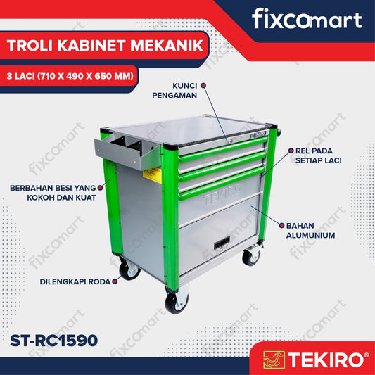 Tekiro Troli 3 Susun - Cabinet Drawer