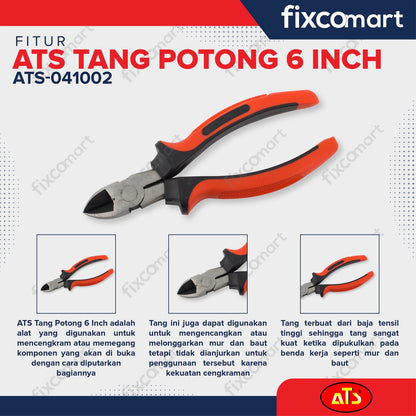Paket Tang Set ATS - Tang Kombinasi 7" , Lancip 6" , Potong 6" Set Tang 3 Pcs