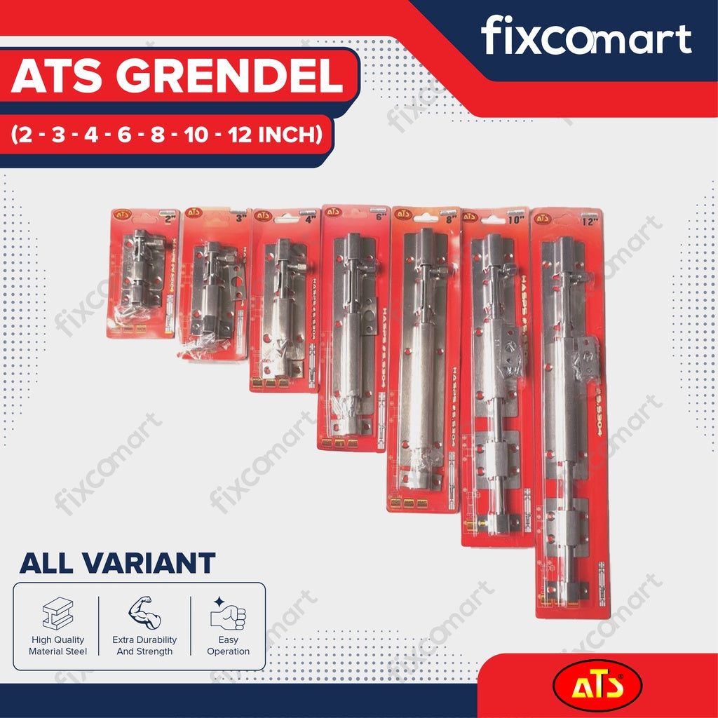 Grendel Pintu , Selot Jendela Slot Pintu 2,3,4,6,8,10,12 inch  ATS