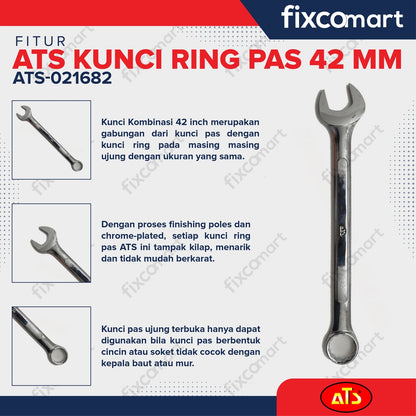 Kunci Ring Pas 42 mm ATS - Combination wrench 42 mm