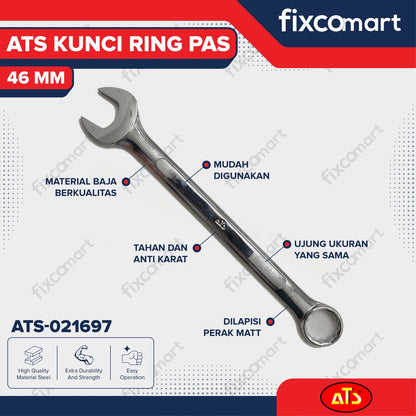 Kunci Ring Pas 46 MM ATS - Combination wrench 46 MM