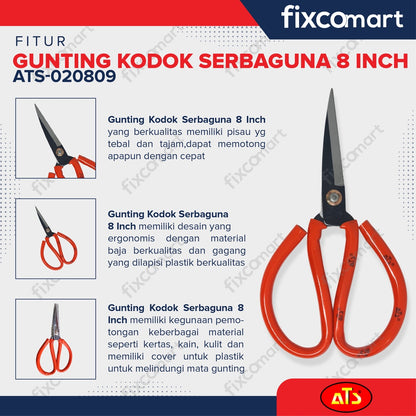 Gunting Kodok Serbaguna ATS 8 Inch