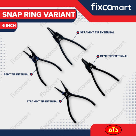 Tang Snap Ring ATS 6 Inch Lurus / Bengkok