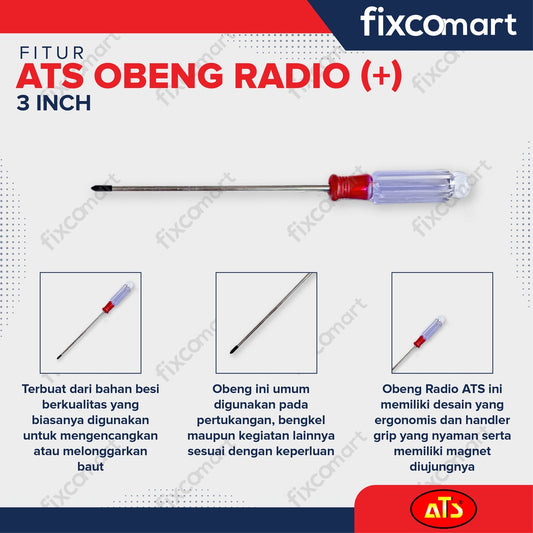 ATS Obeng Radio Transparan (+)