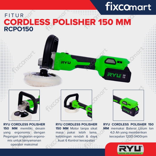 RYU Cordless Polisher 150 MM