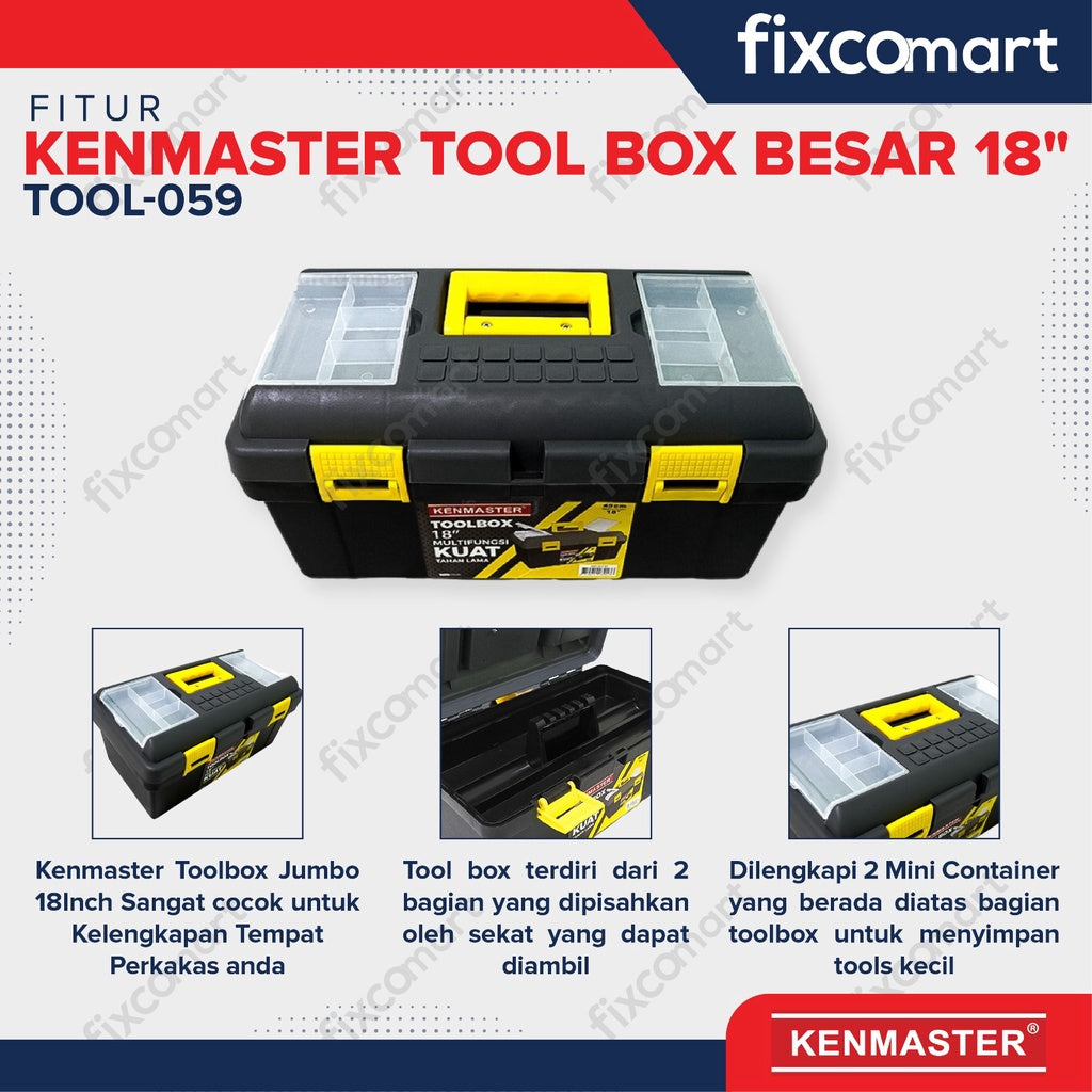 Kenmaster Tool Box Besar 18 Inch