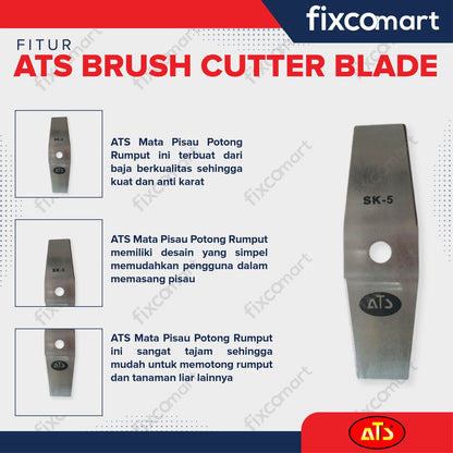 ATS Brush Cutter Blade 30 CM Mata Pisau Potong Rumput Gendong 30CM