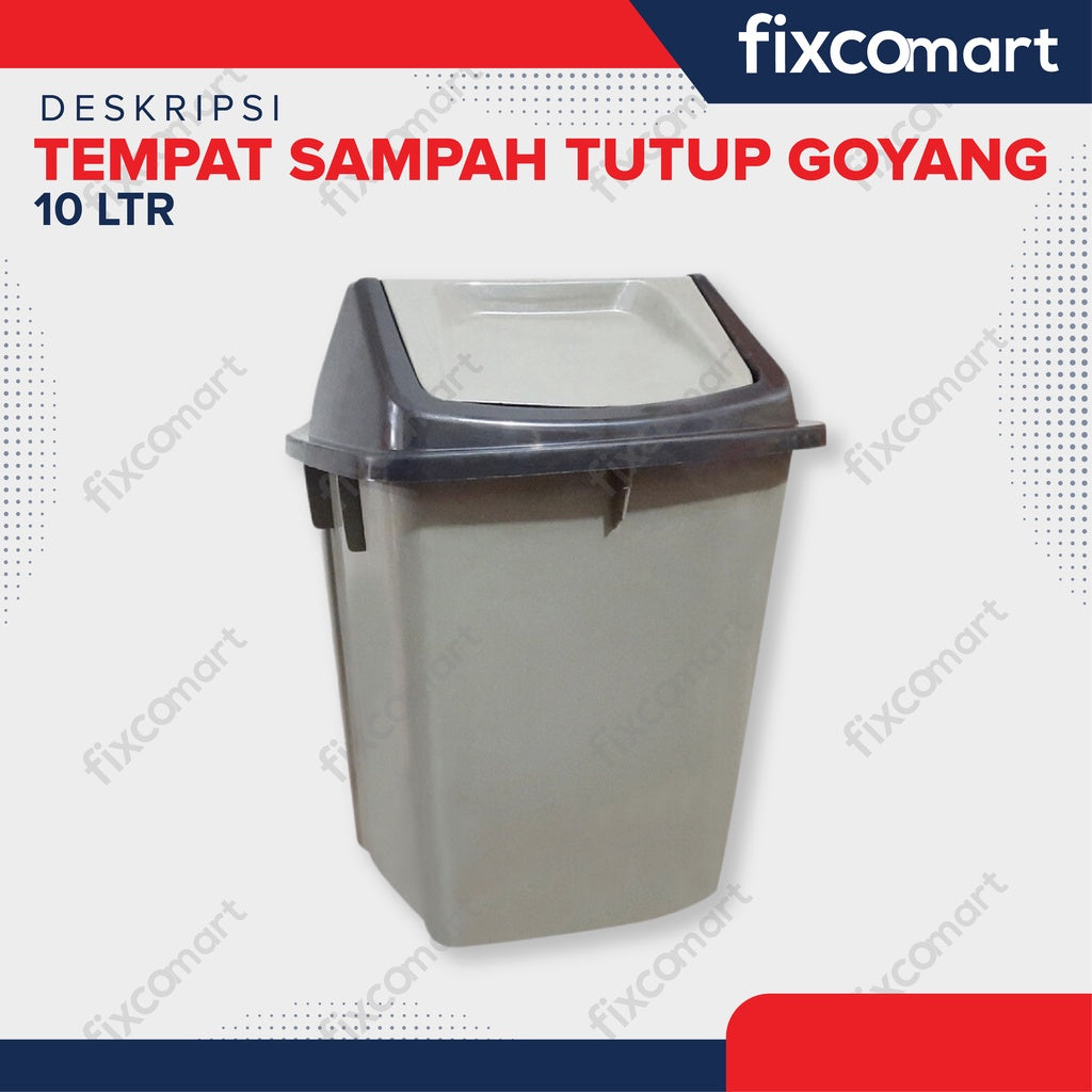 Tempat Sampah Tutup Goyang 10 Ltr