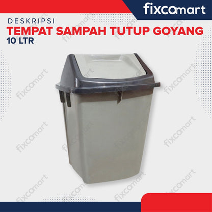 Tempat Sampah Tutup Goyang 10 Ltr