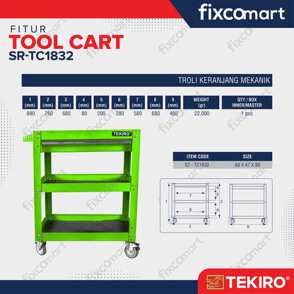 Tekiro Tool Cart (Hiijau)