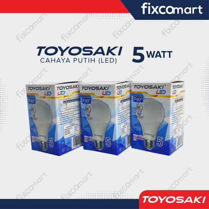 Lampu LED Bohlam Toyosaki 5W Paket Bundling GRATIS 1 Pcs 5 Watt