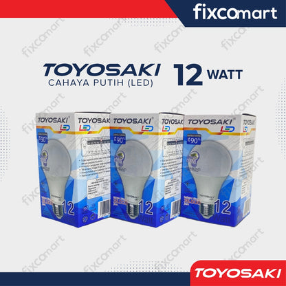 Lampu LED Bohlam Toyosaki 12W Paket Bundling GRATIS 1 Pcs 12 Watt